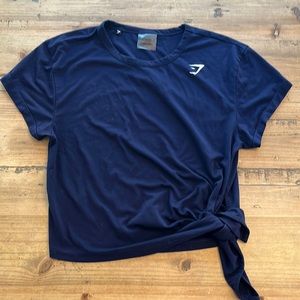 EUC Like New Gymshark Asymmetrical Side Tie Shirt